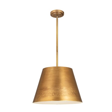 Z-Lite Maddox 1 Light Chandelier, Rubbed Brass & Rubbed Brass 6013-18RB